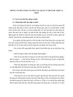 NHỮNG VẤN ĐỀ CƠ BẢN VỀ CÔNG TÁC QUẢN LÝ THUẾ THU NHẬP CÁ NHÂN