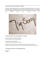 cách nói xin lỗi trong tiếng anh