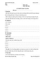 Giáo án Lao động 8