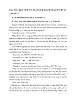 ĐẶC ĐIỂM TÌNH HÌNH SẢN XUẤT KINH DOANH CỦA CÔNG TY SỨ THANH TRÌ