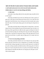 MỘT SỐ VẤN ĐỀ LÝ LUẬN CHUNG VỀ HOẠT ĐỘNG XUẤT KHẨU