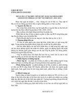 thể lệ bầu cử