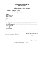 Mẫu đơn thuyên chuyển CT