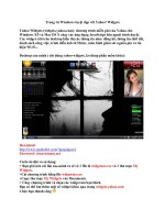 Trang trí Windows Vista cực đẹp với Yahoo! Widgets Widgets