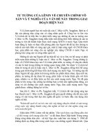 TƯ TƯỞNG CỦA LÊNIN VỀ CHUYÊN CHÍNH VÔ SẢN VÀ Ý NGHĨA CỦA VẤN ĐỀ NÀY TRONG GIAI ĐOẠN HIỆN NAY