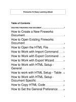 Fireworks 4.0 Easy learning book