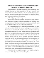 MỘT SỐ GIẢI PHÁP NÂNG CAO HIỆU QUẢ HOẠT ĐỘNG CỦA CÔNG TY TNHH NHẬ MINH QUỐC