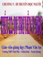 Tiết 22 - Di truyền y học