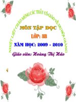 Tập đọc:Nhớ lại buổi đầu đi học