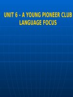 UNIT 6 - LANGUAGE FOCUS (G8)