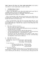 THỰC TRẠNG VỀ CÔNG TÁC THỰC HIỆN HỢP ĐỒNG XUẤT KHẨU TẠI CÔNG TY XUẤT NHẬP KHẨU VÀ ĐẦU TƯ HÀ NỘI