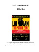 Vùng lợi nhuận ở đâu? (Phần Hai)