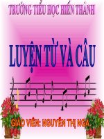 Luyện từ câu lớp 3