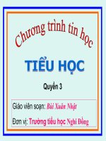 Giúp HS tiếp cận phần mềm Toán 5