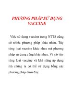 phương pháp sử dụng vaccine