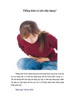 Thống kinh có nên chịu đựng?