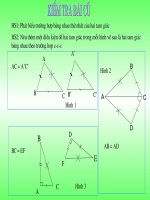 Trường hợp bằng nhau cạnh góc cạnh