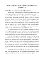 TỔ CHỨC CÔNG TÁC KẾ TOÁN CHI TIẾT NGUYÊN VẬT LIỆU