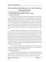 Thực trạng công tác thẩm định dự án vay vốn tại Ngân hàng Công thương Ba Đình