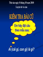 Bài giảng luyện từ và câu lớp 2