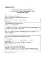 Đề thi máy tính cầm tay (Fx500MS hoặc 570MS)