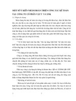 MỘT SỐ Ý KIẾN NHẰM HOÀN THIỆN CÔNG TÁC KẾ TOÁN TẠI  CÔNG TY CỔ PHẦN VẬT TƯ  VÀ XNK