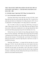 THỰC TRẠNG PHÁT TRIỂN HOẠT ĐỘNG THANH TOÁN THẺ TẠI NGÂN HÀNG TMCP ĐÔNG Á – CHI NHÁNH HÀ NỘI TRONG GIAI ĐOẠN 2005 – 2008