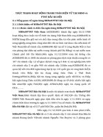 THỰC TRẠNG HOẠT ĐỘNG THANH TOÁN ĐIỆN TỬ TẠI NHNO và PTNT BẮC HÀ NỘI