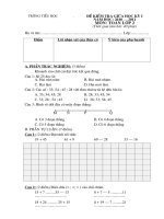 Đề kiểm tra giữa học kỳ I