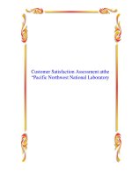 Customer Satisfaction Assessment atthe “Pacific Northwest National Laboratory