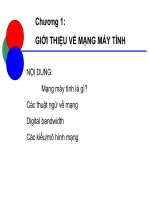 Chương 1: GIỚI THIỆU VỀ MẠNG MÁY TÍNH
