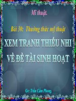MT 1 Bai 30 Xem tranh thieu nhi