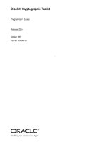 Oracle Cryptographic Toolkit Programmer’s Guide