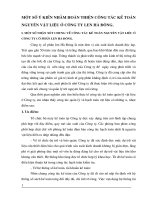 Một số ý kiến nhằm hoàn thiện công tác kế toán nguyên vật liệu ở Công ty len hà đông