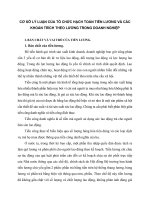 CƠ SỞ LÝ LUẬN CỦA TỔ CHỨC HẠCH TOÁN TIỀN LƯƠNG VÀ CÁC KHOẢN TRÍCH THEO LƯƠNG TRONG DOANH NGHIỆP