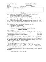 Kiểm tra 1tiet hóa 9 (tự luận, có đáp án)