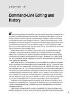 Command-Line Editing and History