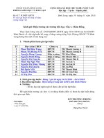 Giấy báo tập huấn bổ sung tăng cường tiếng Việt