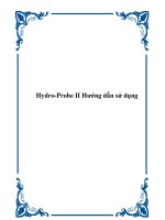 Hydro-Probe II Hướng dẫn sử dụng