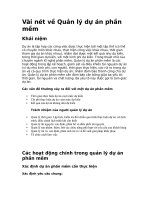 Quản lý dự án phần mềm