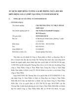 SỬ DỤNG HỢP ĐỒNG TƯƠNG LAI ĐỂ PHÒNG NGỪA RỦI RO BIẾN ĐỘNG GIÁ CÀ PHÊ TẠI CÔNG TY FONEXIM HCM