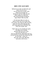 ĐIỀU ƯỚC GIẢN ĐƠN