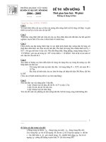 ĐỀ THI NỀN MÓNG 2004 2005 xây dựng