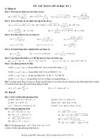 Đề ôn tập toán HKI lớp 10