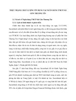 THỰC TRẠNG CHẤT LƯỢNG TÍN DỤNG TẠI NGÂN HÀNG TMCP SÀI GÒN THƯƠNG TÍN