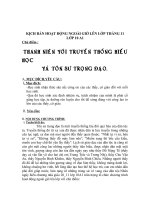 hoat dong ngoai jo len lop thang 11