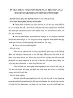 LÝ LUẬN CHUNG VỀ KẾ TOÁN THÀNH PHẨM  TIÊU THỤ VÀ XÁC ĐỊNH KẾT QUẢ KINH DOANH TRONG DOANH NGHIỆP