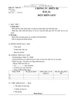 Bai 21. Dot bien gen