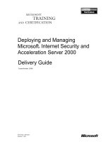Deploying and Managing Microsoft® Internet Security and Acceleration Server 2000