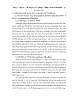 THỰC TRẠNG VÀ HIỆU QUẢ HOẠT ĐỘNG KINH DOANH  TẠI NGÂN HÀNG